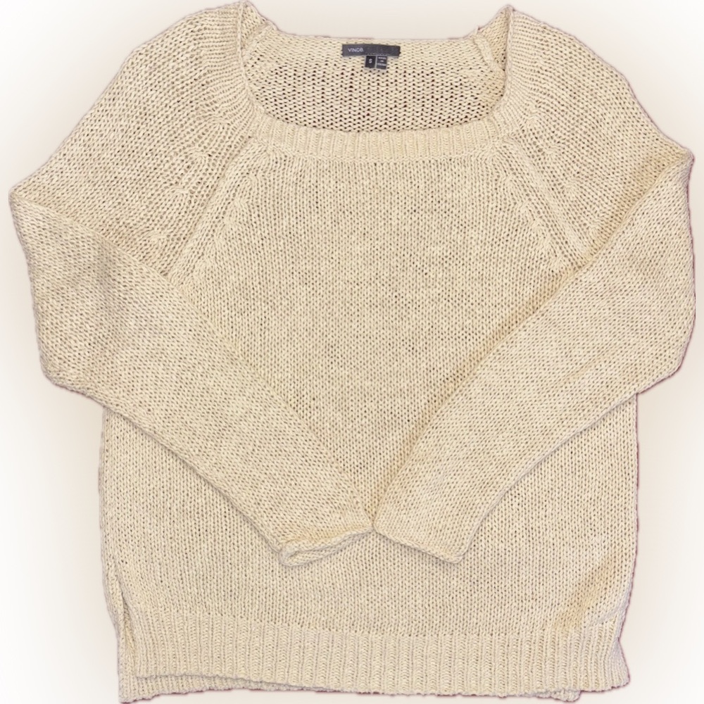 Vince. Cream Knit Sweater